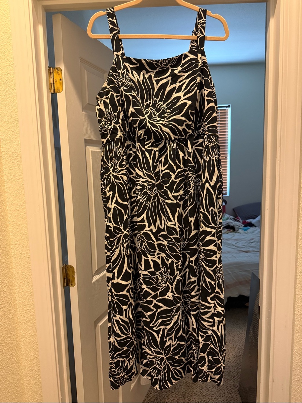 As U Wish Black and White Floral Dress